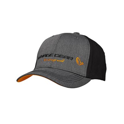 Savage Gear Strike Cap Onesize Grey Melange/Black Mütze Angeln