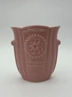 Vintage Bauer Pottery Pink Los Angeles Rotary Club Commemorative Vase