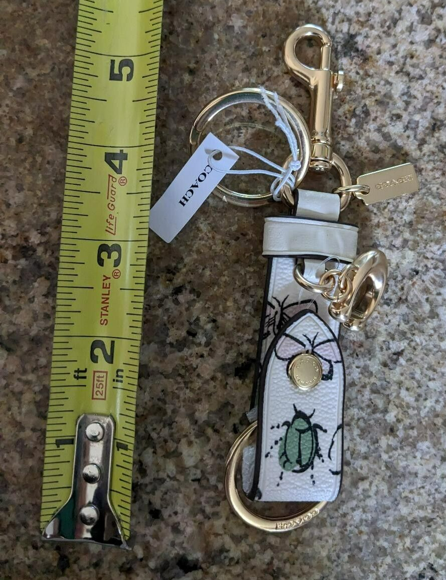 キーホルダー・キーリング Coach Trigger Snap Bag Charm Floral CR462 Coach Floral Print Trigger Snap Bag Charm Multicolor Used | eBay