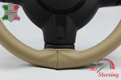FÜR FORD EXCURSION 00-04 BEIGE LEDERLENKRADBEZUG BEIGE STIT