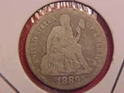 1889 P SEATED LIBERTY DIME - VG - SEE PICS! - (N1496)