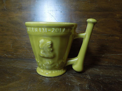 Vintage Ceramic Mortar Schering Coricidin Galen 131-201 AD Secundum Artem