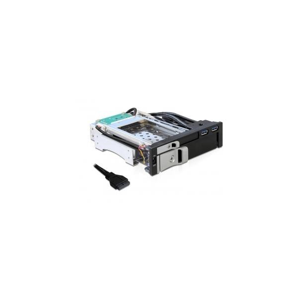 4069396 DeLOCK DeLOCK 47209 pannello drive bay 13,3 cm (5.25) condotto I/O Nero