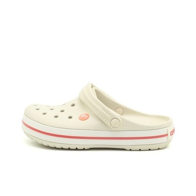 Crocs Damen Sandalen EU 36-37 Baya Stripe Clog Beige Synthetik Leicht