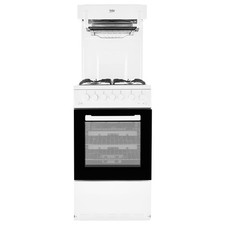 Image of Beko 50cm Gas Cooker With Eye Level Grill - White KA52NEW