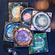 180 Sheets Fantasy Celestial Scrapbook Paper Vintage Galaxy, Planets, Co