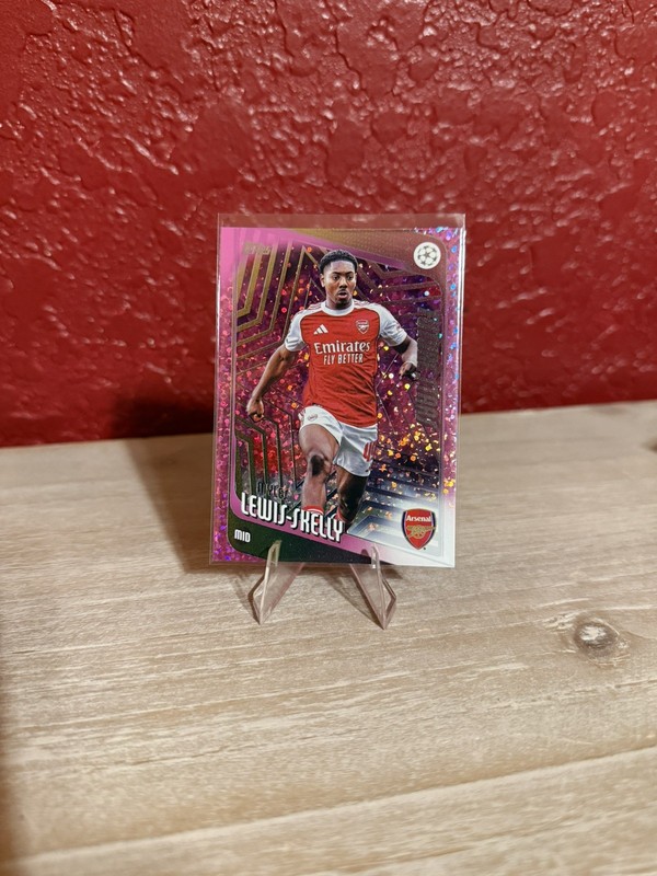 2025-26 Topps Premier League Myles Lewis-Skelly #52 Pink Sparkle 