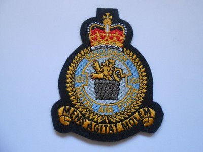 101 RAF SQUADRON Wappen Staffel Royal Air Force Stoff Patch