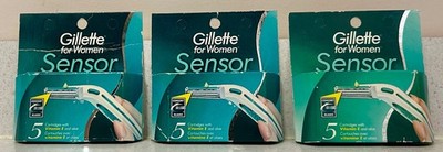 Gillette Sensor for Women Razor Blade 5 x 3 Refills Cartridges 15 total 1998