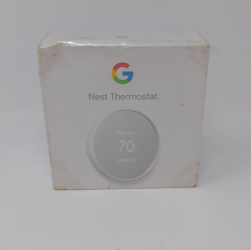 Google Nest Smart Thermostat-Snow G4CVZ Brand New Sealed-For Home-Programmable