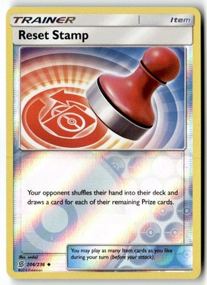 Reset Stamp 206/236 Reverse Holofoil - SM11 - PTCG - LP
