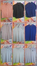 XXL Bundle of 9  Assorted Mens Polos And  Button-Up Shirts