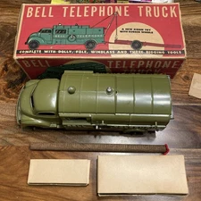 Hubley Kiddie Toys Pressed Steel #504 Bell Telephone Truck Boxed