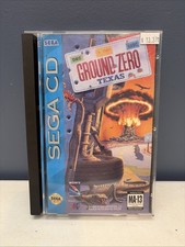 Ground Zero Texas (Sega CD, 1993) Both Game Discs + Manual Tested Working