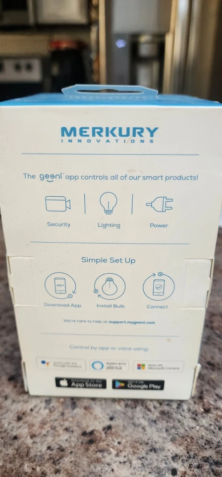 Merkury A21 Smart WIFI 11W LED Bulb Color + White 75 Watt Equivalent 1050 Lumens - Image 4 of 4