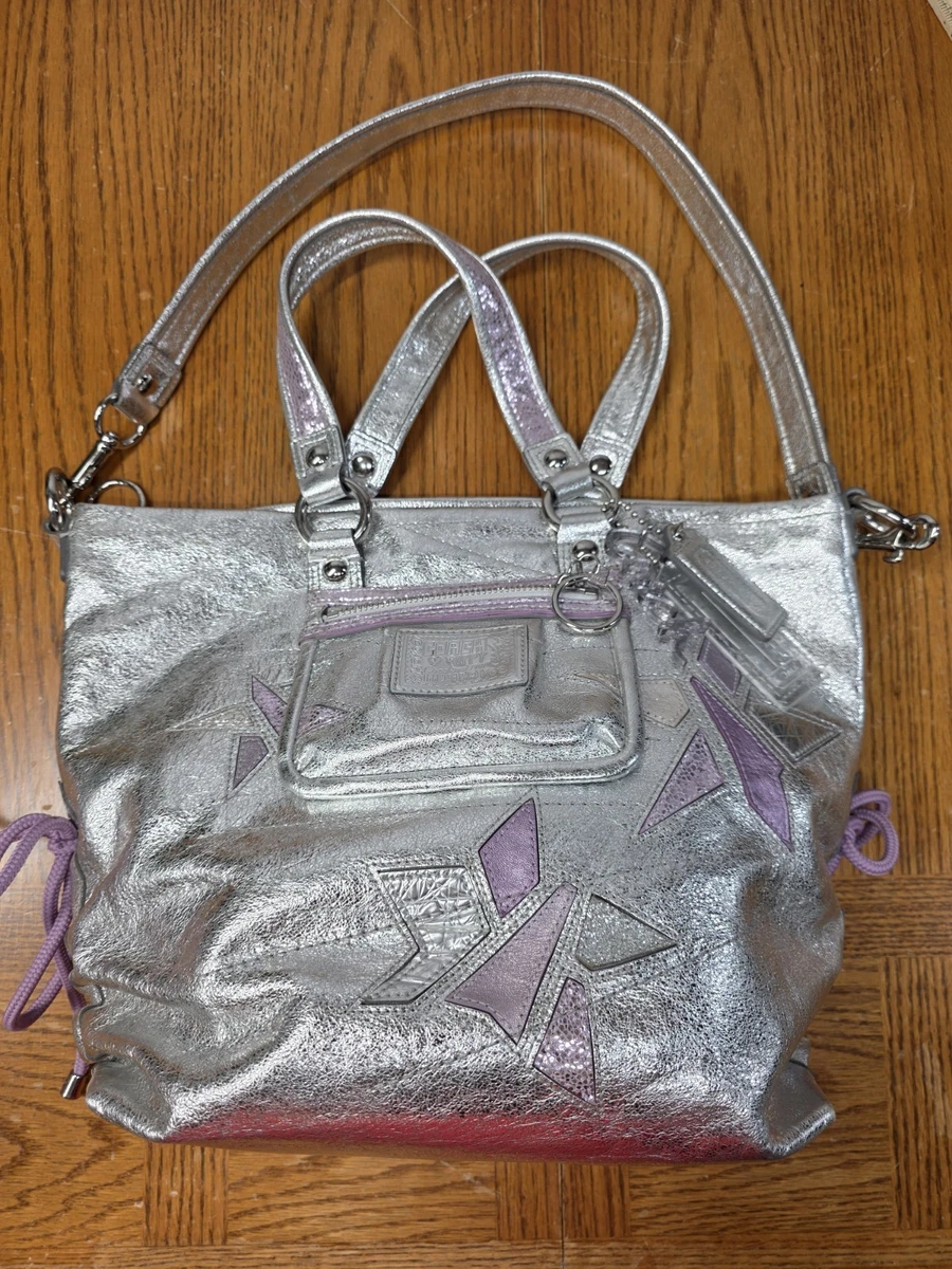 Coach Poppy Tote Silver Bags & Handbags for Women for sale | eBay
