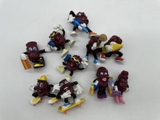 Vintage California Raisins 1980s PVC Toy Figures - Lot of 10