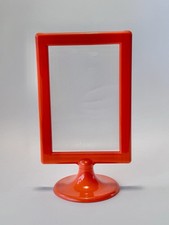 Vintage Ikea "Tolsby" Double Sided Photo Frame, 1999, Orange Plastic, 4" x 6"