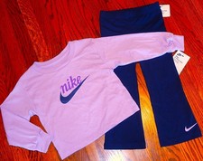 NIKE SPORT AUTHENTIC TODDLERS GIRLS BRAND NEW ORIGINAL 2Pc SET Size 4, NWT