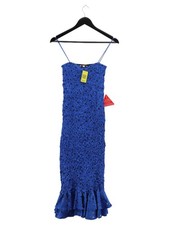 Dancing Leopard Maxikleid UK6 in Blau