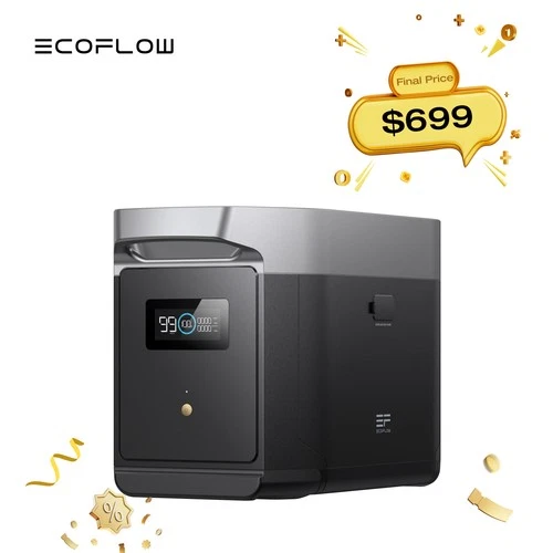 EcoFlow DELTA 2 Max Smart Generator Extra Battery 2048Wh for Outdoor, LFP