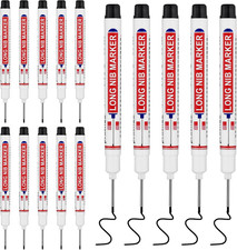 15 PCS Long Head Deep Hole Marker Pens,20Mm Long Nib Marker,Longs Nose Markers,W