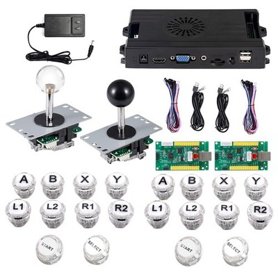 Pandora's Box system, with 5018、2 Player Zero Delay USB Arcade Encoder DIY Kit..