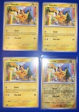 Pokémon TCG SV-Paldean Fates Pikachu #18/91 x4