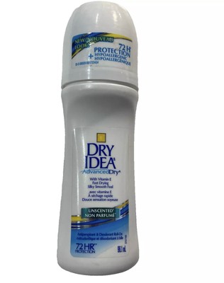 Dry Idea Unscented Advanced Dry Roll On Antiperspirant Deodorant 3.25oz ...