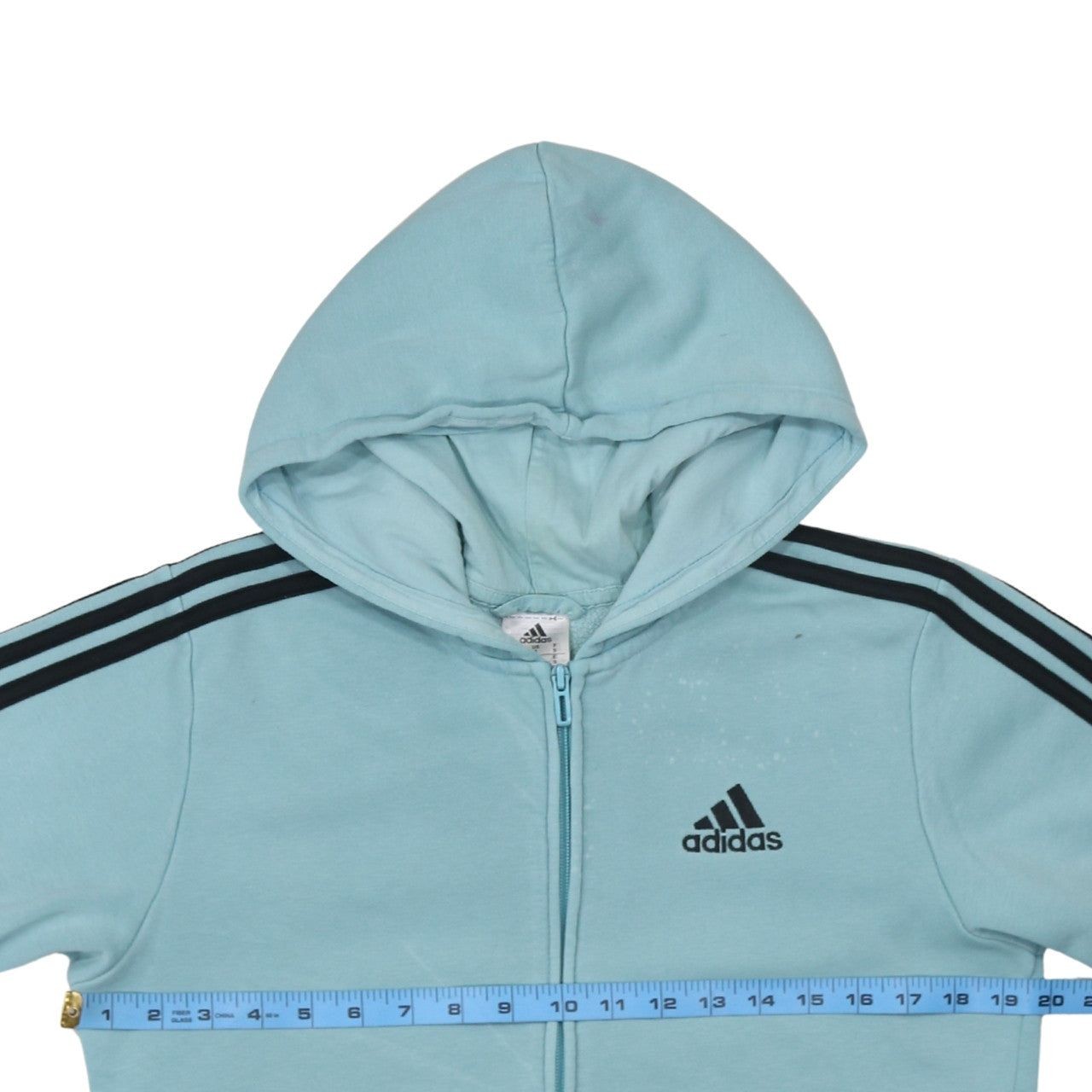 Adidas Blue Hoodie Mens S image 5
