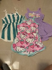 3 Set Hello Kitty Romper For Little Girls In Great Condition