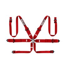 Sparco Competition H-32 6-point Harness Red Fia Sparco Competition H-32 6-point Harness Red Fia