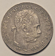 1883 Austria-Hungary 1 Florin .900 Silver – Franz Joseph I – KB Mint – 12.3g