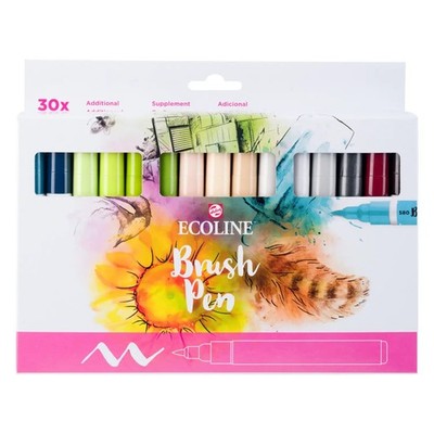 Ecoline Brush Pen Additional-Set 30 Farben  Erweiterungsset Aquarellmarker