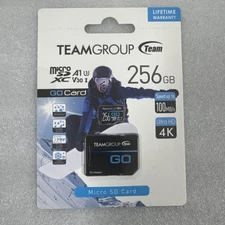 Team Group A1 V30 Micro SD Card 256GB New in original packaging