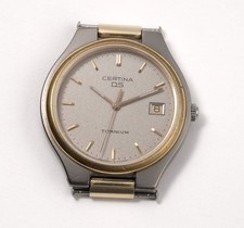 CERTINA DS TITANIUM Herren-Quarzuhr, bicolor, Datumsanzeige, ohne Armband