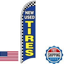 Windless Swooper Flag Feather Banner Sign 2.5x11.5 ft Tall Flag Only bb