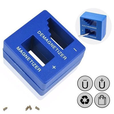 Magnetisierer Entmagnetisierer - Profi Werkzeug für Schraubendreher-Bits - blau