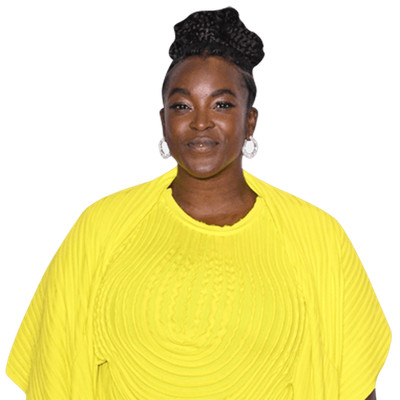 Wunmi Mosaku (Yellow Dress) Half Body Buddy Cutout