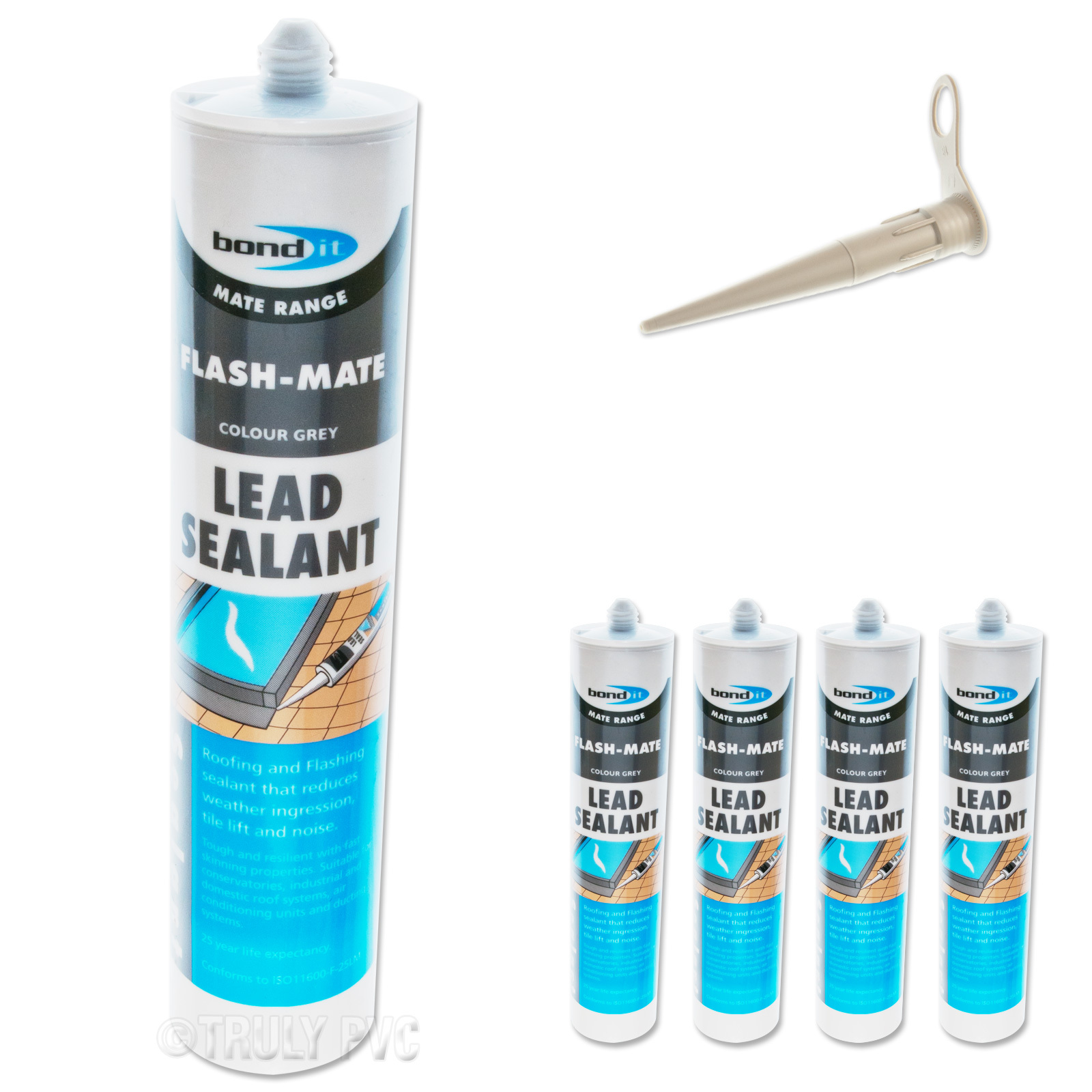 Roof Gutter Silicone Sealant x 12 Pack Lead Flashing Roofing Gutter Leak Repair