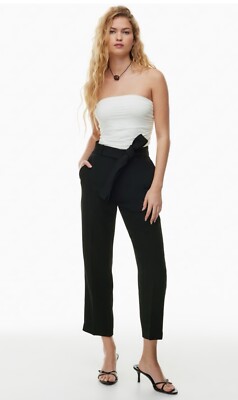 Wilfred Aritzia Tie-Front Pant High-waisted belted pants 6 | eBay
