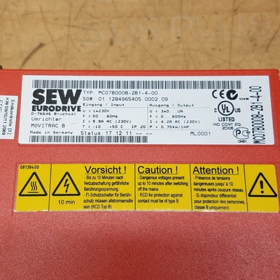 Sew Eurodrive MC07B0008-2B1-4-00 AC Drive | Grelly USA