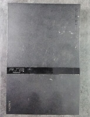 Sony PlayStation 2 PS2 Slim Console - Charcoal Black (For Parts/Not Working)