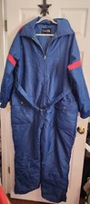 VTG SEARS Work Leisure Snowsuit Snowmobile Snow Coveralls MENS Large QUILTED