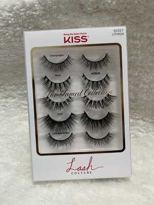 kiss lash couture The famed Collection ~ 5 Pairs Kiss  ~ Reusable Up to 10 Times