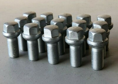 20 Ronal Germany - 14x1.5mm  R12 Ball Seat Lug Bolts - 27mm Shank Audi Mercedes
