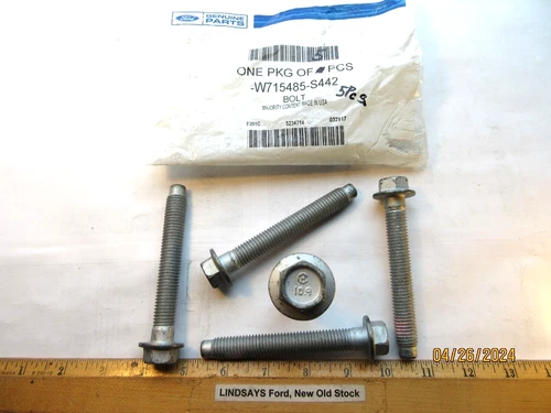 5 OEM PCS FORD 2012/2018 FOCUS "BOLT" HEX HD W/FLG, M14 X 102MM, W715485-S442