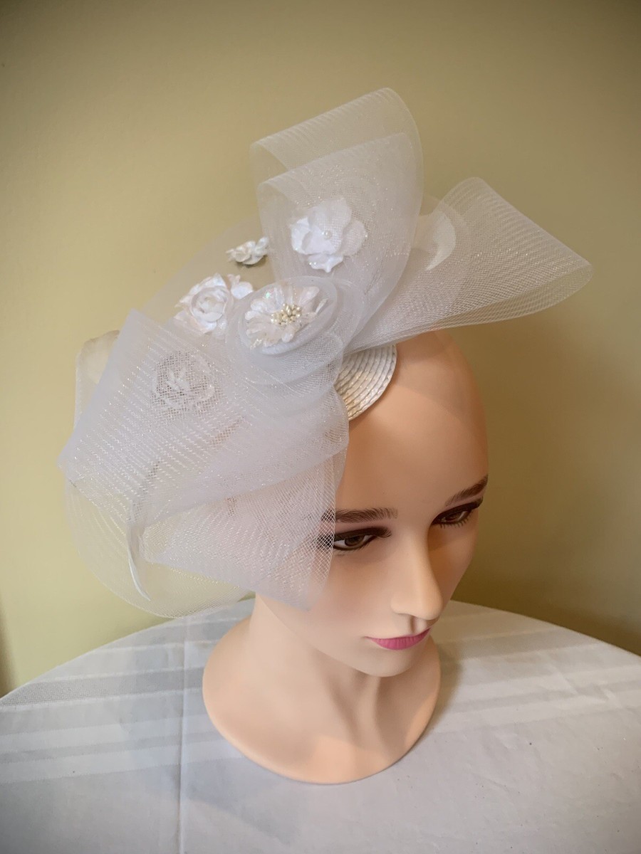 Flower Fascinator Hat Floral Cocktail Tea Party Wedding  display picture 2