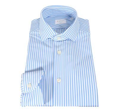 Xacus Hemd Herren Stoff Active Hemd 61618002 Farbe Gestreift Himmlisch