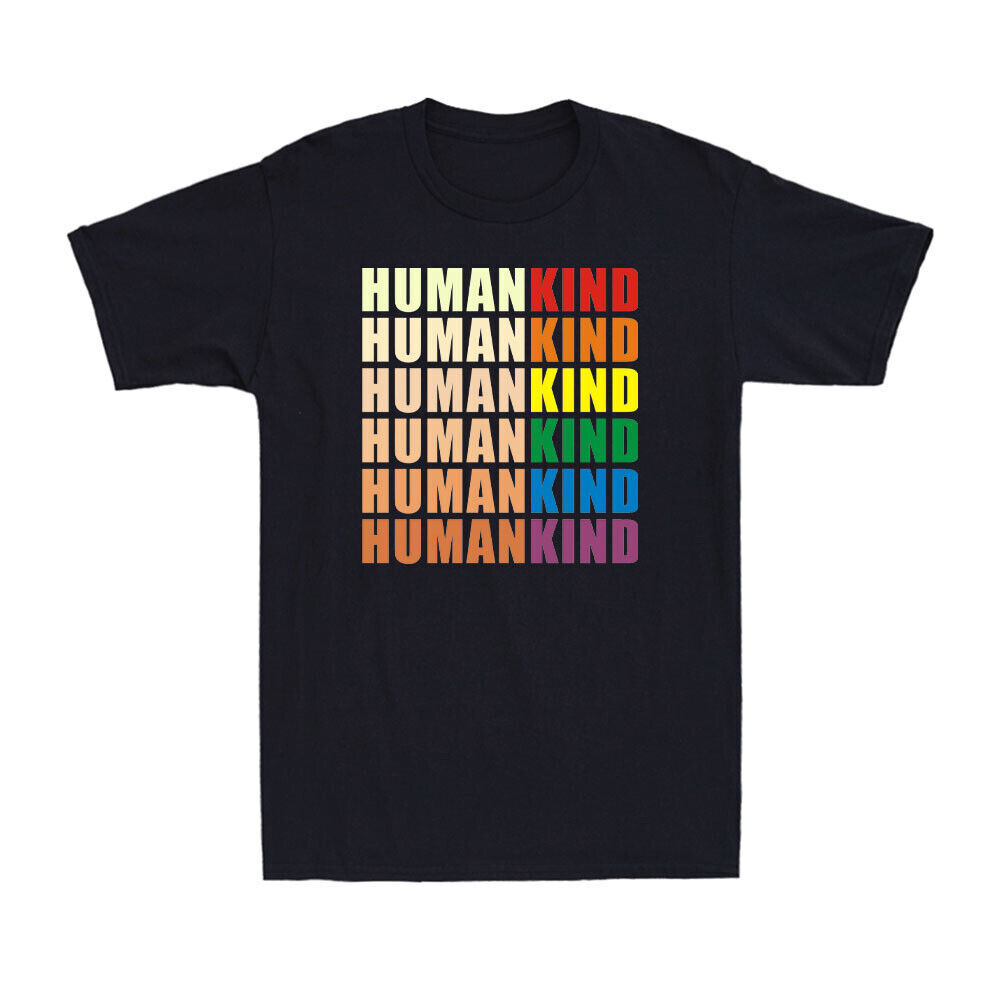Humankind Pride Shirt Black Pride LGBT Gay Pride Rainbow Men's T-Shirt T-shirt